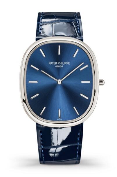 Buy Patek Philippe Golden Ellipse Blue Dial Platinum Watch 5738P-001